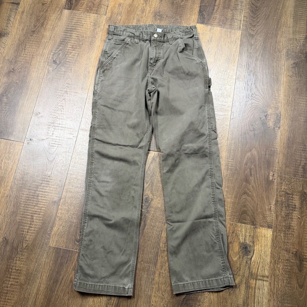 Carhartt B024 DKB Mens 30x32 (Fits 28x29) Brown Double Knee Carpenter Work Pant